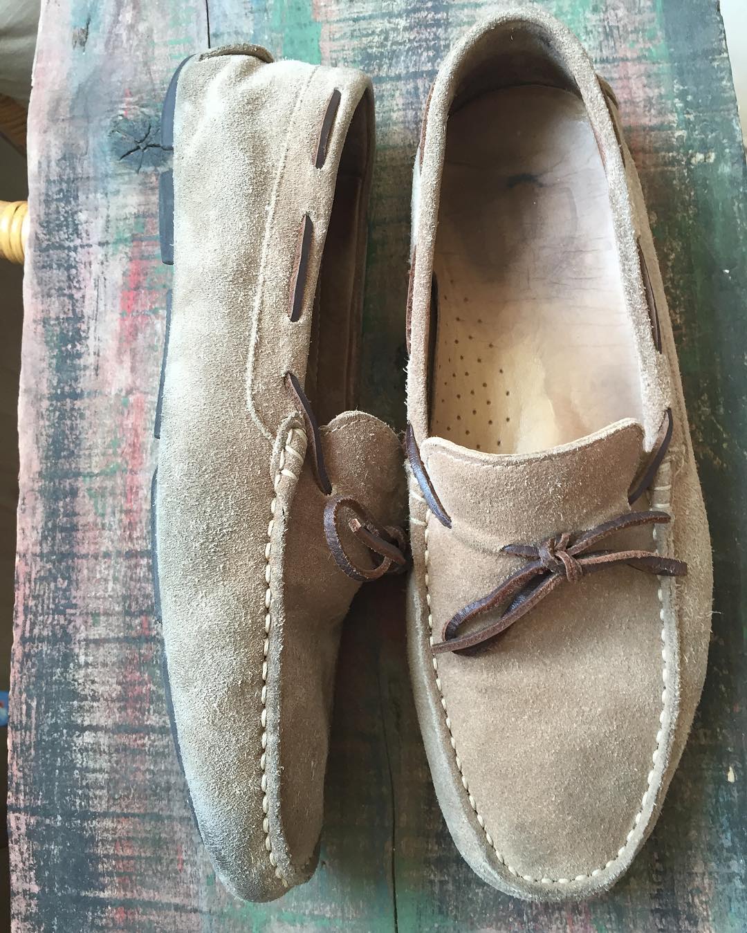 Замшевые мокасины до